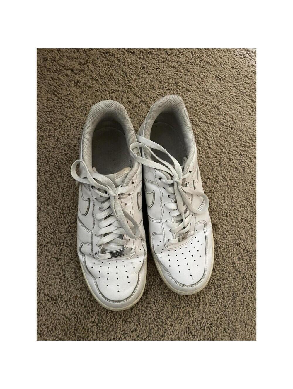 White NIKE AIR Force 1 shoes size Women's size 10 sneakers athletic, mens 8.5